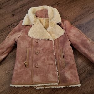 REAL leather jacket, tan, Kenneth cole